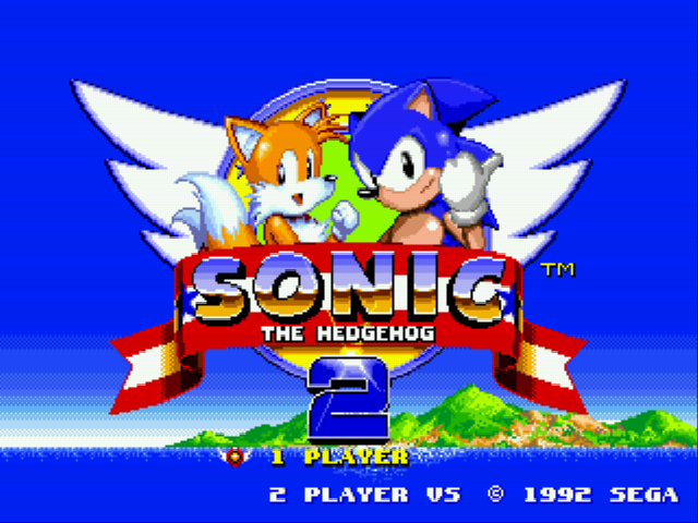 Sonic 2 Reversed Frequencies Title Screen